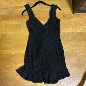 Angel Biba Black Lace Whimsygoth Mini Corset Dress Grunge Coquette